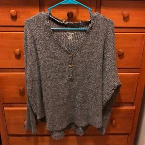 AE cozy waffle long sleeve